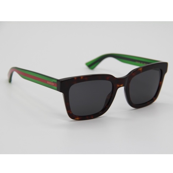 NEW GG0001SN 003 UNISEX SUNGLASSES GUCCI GG0001SN HAVANA GREEN - Picture 6 of 13